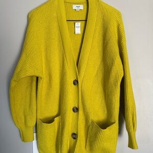 Aerie Chunky Ribbed Knit Button Down Cardigan NWT Size XS Oversized